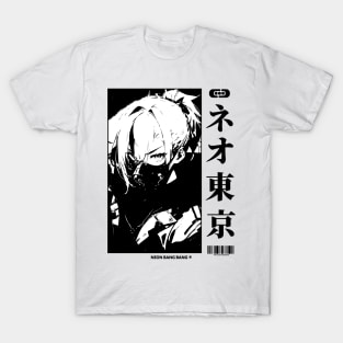 Vaporwave Cyberpunk Japanese Girl Techwear T-Shirt